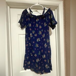 Floral Blue Maxi Dress